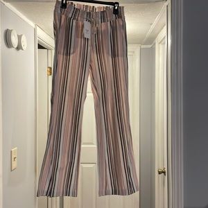Brand new Roxy Oceanside pants striped in size small